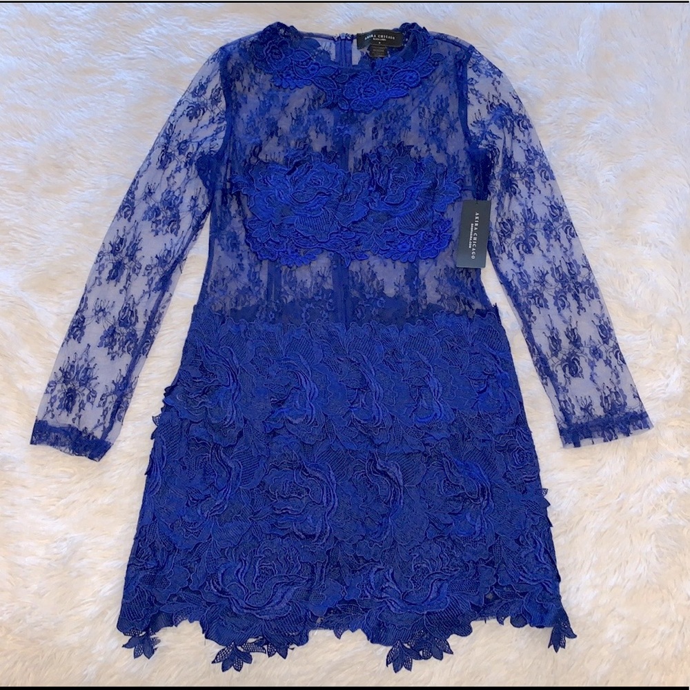 Akira Lace Appliqué Dress